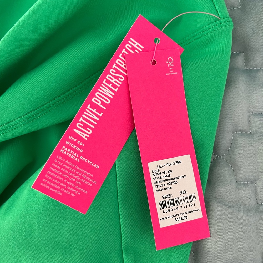 NWT XXL Lilly Pulitzer Weekender high rise leggings! Very hard to find! - Picture 2 of 10